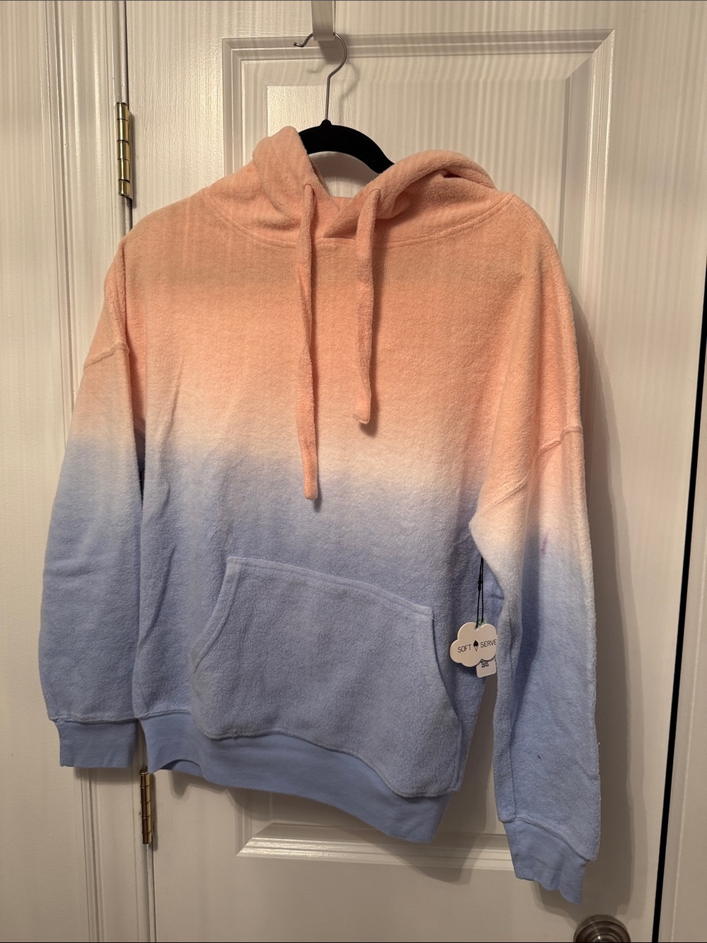 Soft Serve Clothing Hoodie Size Small PINK/BLUE BNWT
